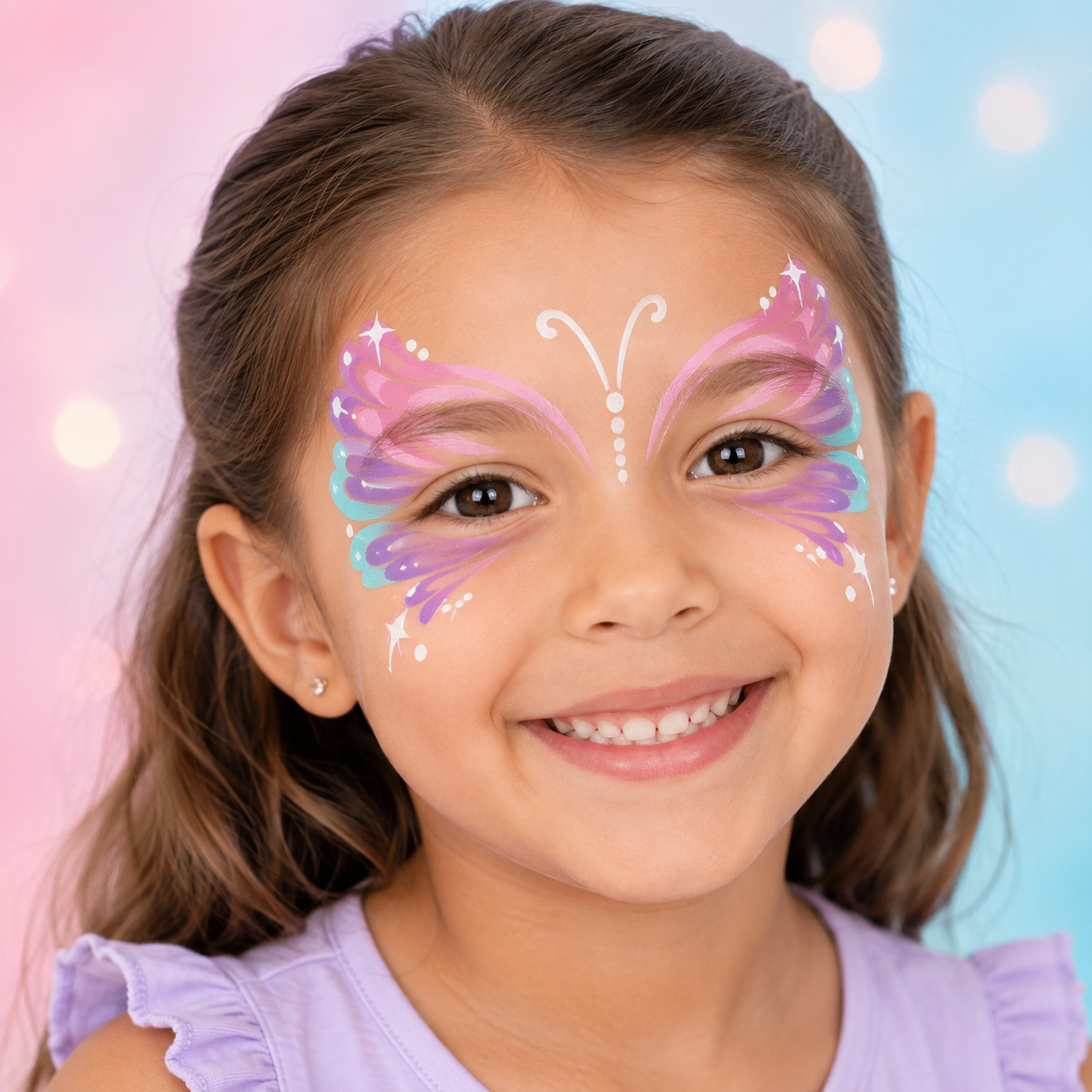Butterfly face painting design inspiration